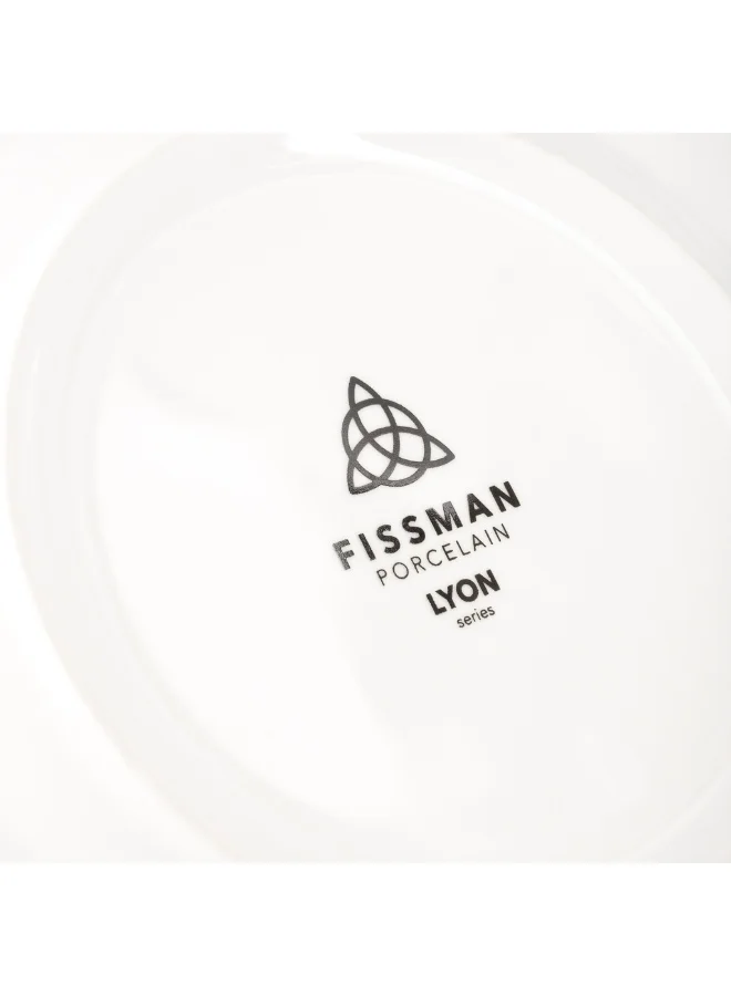 Fissman  4-Piece Dinner Plates 19cm Tableware Lyon Series, Porcelain Plate For Serving  | Best Price UAE