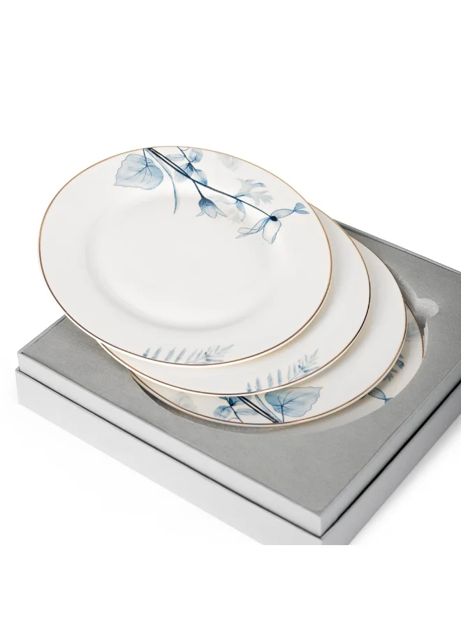 فيسمان 4-Piece Dinner Plates 19cm Tableware Lyon Series, Porcelain Plate For Serving