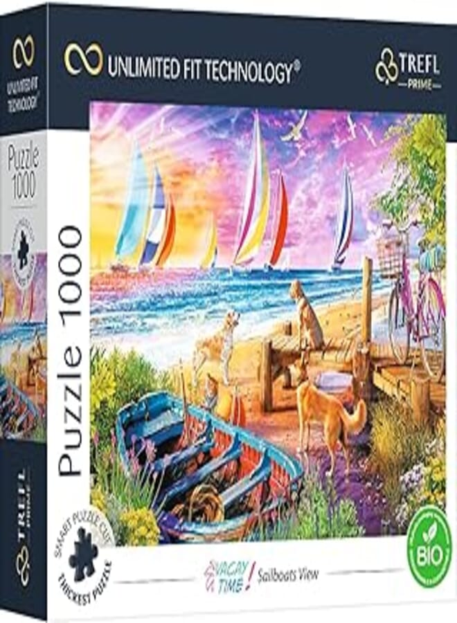 Trefl Prime 1000 Piece Puzzle Vacay Time: Sailboats View