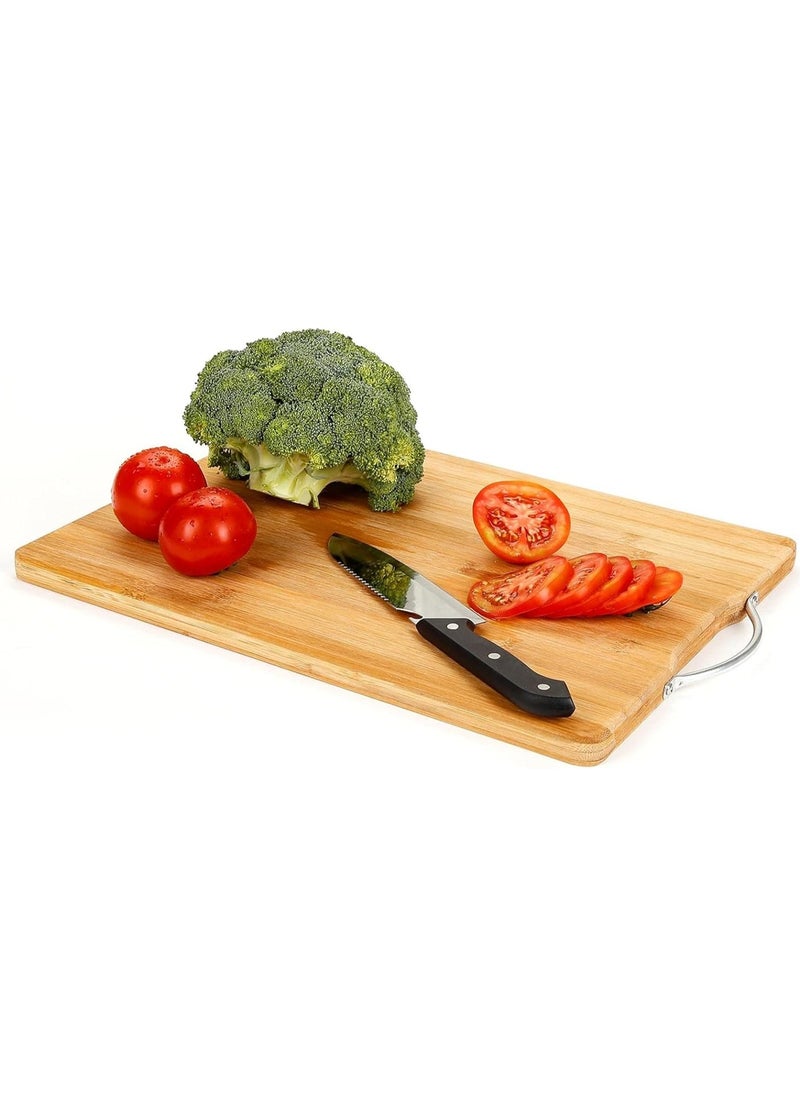 HIAS - "Extra Large Bamboo Cutting Board for Kitchen – Heavy Duty Chopping Board with Deep Juice Groove, Easy-Grip Handle, and Durable Natural Bamboo Design – Ideal for Home, Everyday Use, and Meal Prep" - Image 1