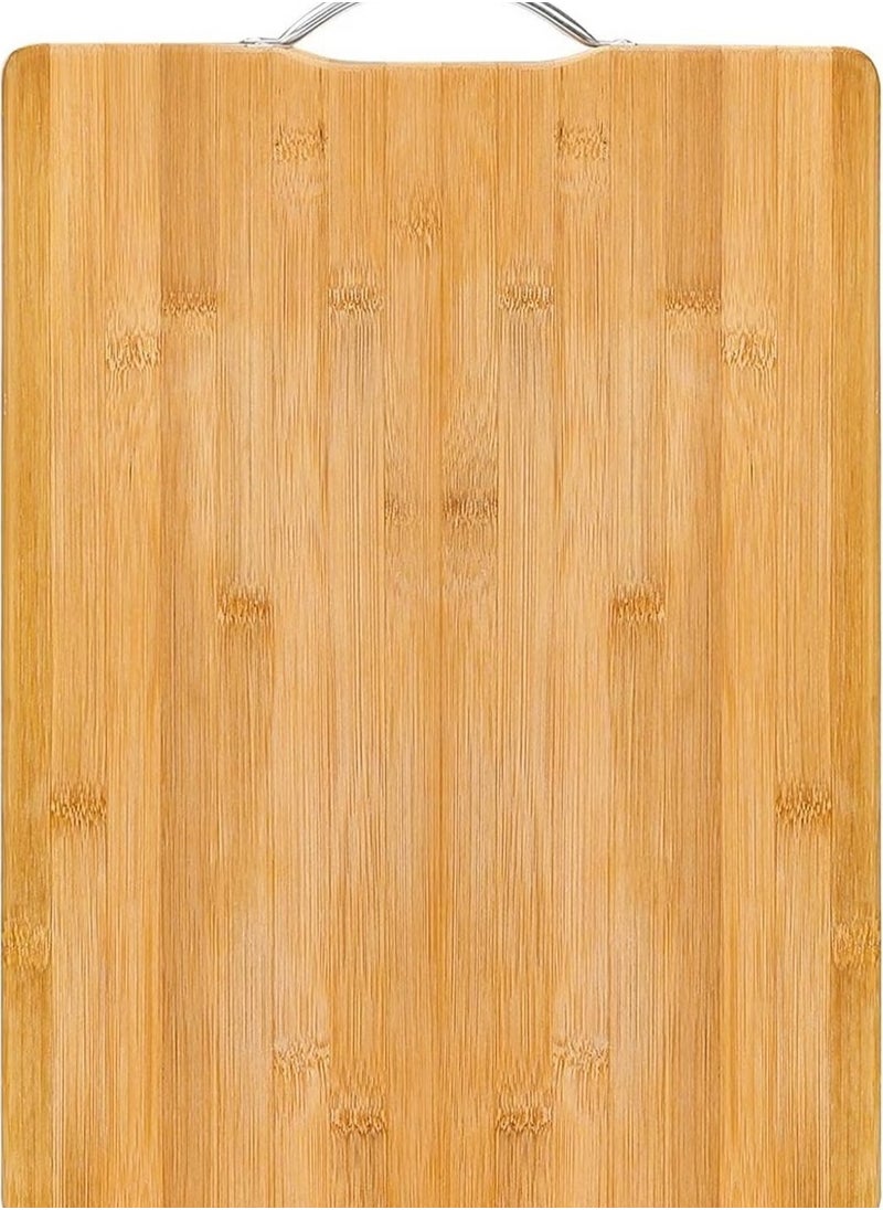 HIAS - "Extra Large Bamboo Cutting Board for Kitchen – Heavy Duty Chopping Board with Deep Juice Groove, Easy-Grip Handle, and Durable Natural Bamboo Design – Ideal for Home, Everyday Use, and Meal Prep" - Image 1