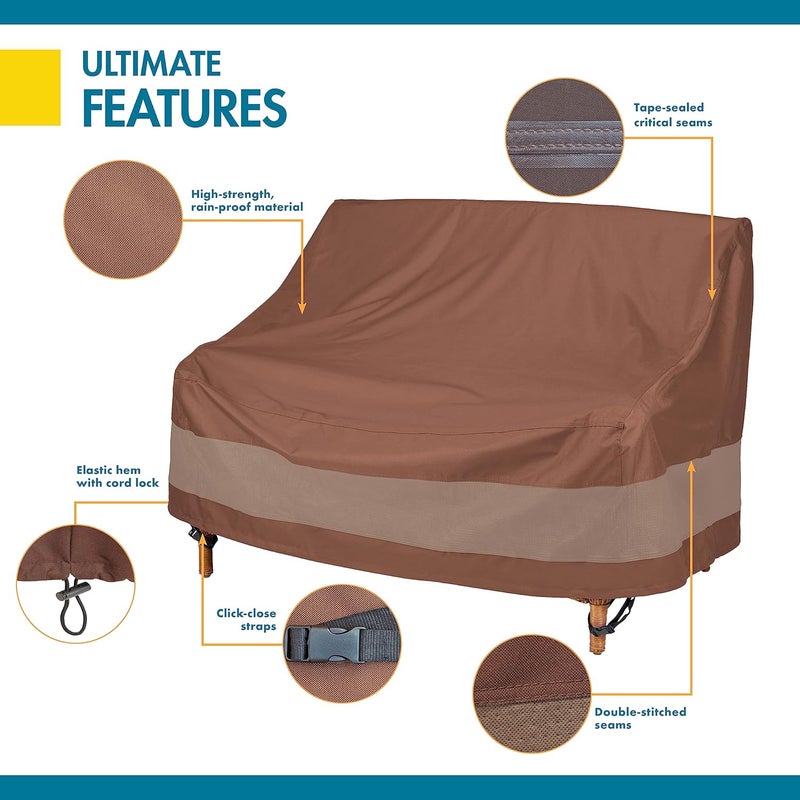 Duck Covers Ultimate Waterproof Patio Loveseat Cover, 52 Inch - Image 5