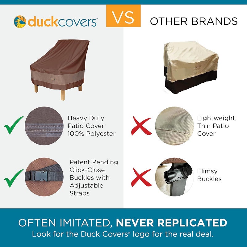 Duck Covers Ultimate Waterproof Patio Loveseat Cover, 52 Inch - Image 2