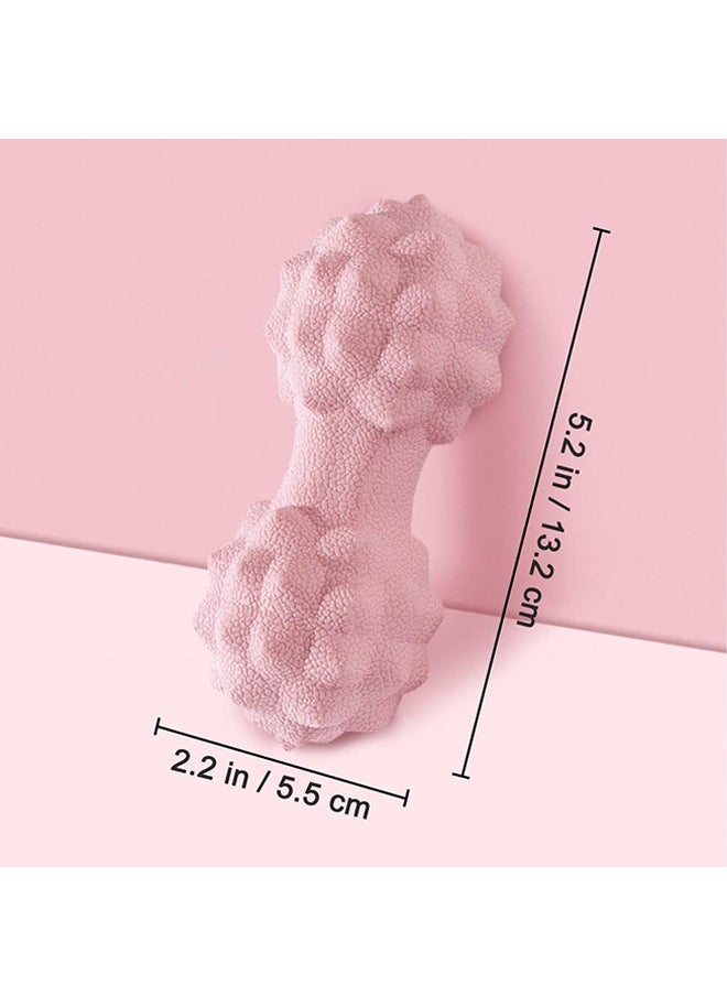 Generic - Peanut Massage Ball Double Lacrosse Massage Roller Ball for Deep Tissue Muscle Massage Physical Therapy Acupoint Myofascial Release Trigger Points Muscle Knots and Yoga Therapy Pink - Image 1