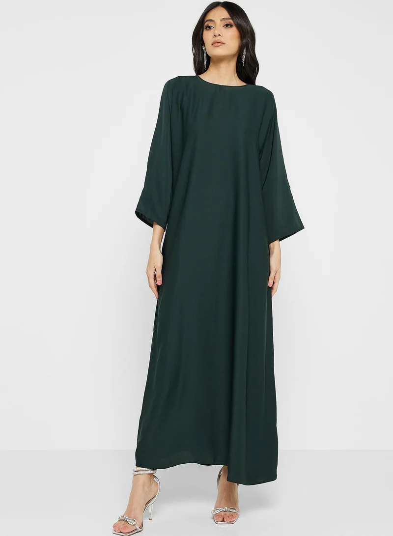 Khizana Embroidered Detail Abaya