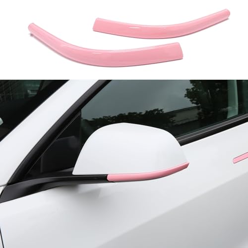 Tesheer for Pink Tesla Car Accessories Door Handle Covers for Pink 2014-2026 Model 3 Highland with HW 4.0 Camera Covers for Model 3 Side Mirror Trim Strips for Tesla Model 3 Accessories (8PCS) - Image 5