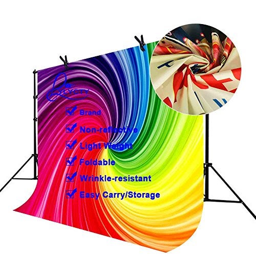 LYLYCTY 7X5ft Artistic Art Backdrop Rainbow Spiral Gradient Color Art Photography Backdrop Abstract Art Studio Photography Background Props BG632 - Image 4