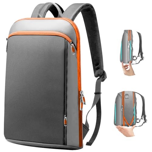 ZINZ Slim and Expandable 15 156 16 Inch Laptop Backpack Anti Theft Business Travel Notebook Bag with USB Multipurpose Large Capacity Daypack for Men WomenG01OG01 - Image 1