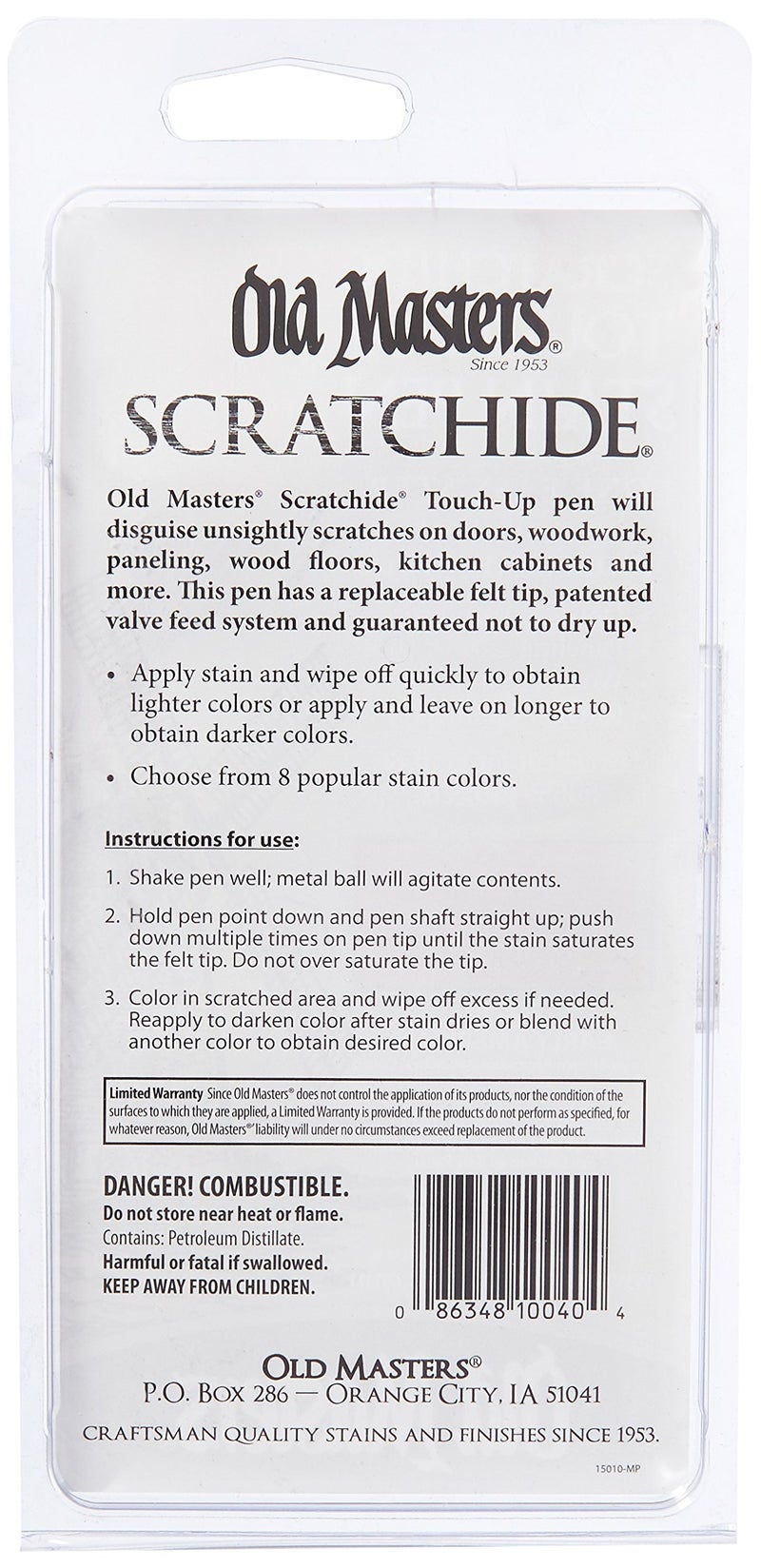Old Masters 10040 Scratchide Touch-Up Pen, Early American - Image 2