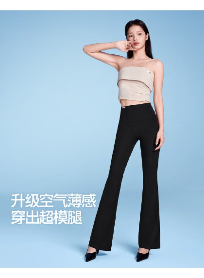 SIINSIIN Light Shaping High-Waist Tummy Control Lifting High-Elasticity Shark Bell-Bottom Pants, Autumn Premium Breathable Fashion Slim-Fit Casual Pants - Image 1