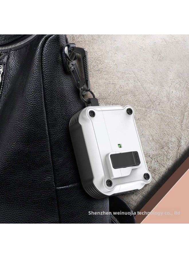 Airpods4 Earphone Case For Apple Airpodspro Protective Case Airpods3 Automatic Elastic Cover Protective Case-Color:Black + Booster + Carabiner-Model:Apple Airpods 1/2 Generation Vertical Long Style - Image 5