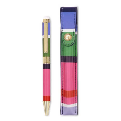 Kate Spade New York Stylus Pen for Touch Screens, Metal Ballpoint Pen with Black Ink and Storage Pouch (Sunny Day Stripe) - Image 2