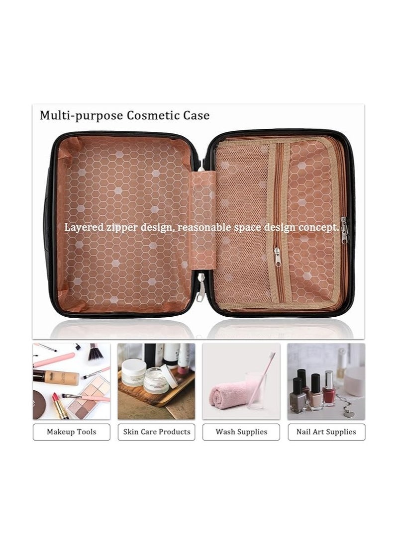globalstar Globalstar Portable Hard Shell Cosmetic Travel Case - ABS Mini Makeup Suitcase  - Image 4