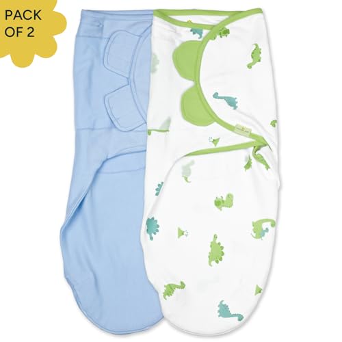 NINTARABABY Swaddle Wrap – Premium Organic Cotton, Wake Me Not Swaddle with Baby-Safe Velcro, Ultra-Soft & Snug Newborn Sleep Sack, Swaddling Blanket, Gifts for Infants 0-3 Months, Pack of 2 - Image 5