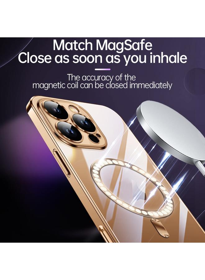 SULADA Case For iPhone 16 Plus MagSafe Plating TPU Shockproof Phone Soft Case - Image 3