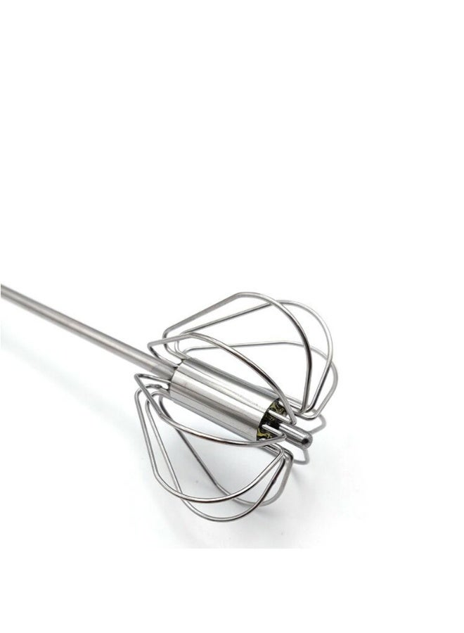 Stainless Steel Whisks，Hand Push Whisk Blender Semi-Automatic Whisk Mixer for Blending, Whisking, Beating & Stirring，Set of 3  - Image 4