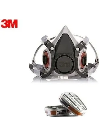 3M Combined Set Including 6200 Gas Mask + 6055 A2 Filter