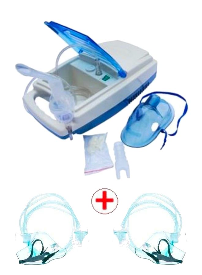 AeroFamily AeroFamily Compressor Nebulizer for Treating Respiratory Infections with 2 Masks - Image 1