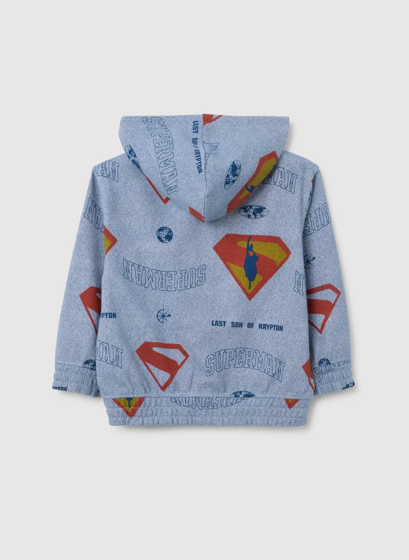 او في اس CHILDREN'S SWEATSHIRT IN PURE COTTON DENIM