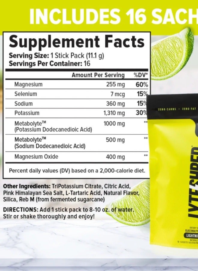 INNOSUPPS Lyte Shred Lightning Lime Flavour 16 Servings - Image 2
