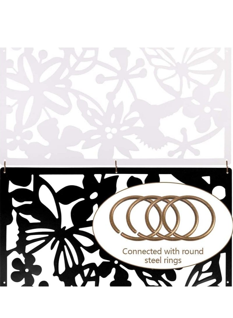 XiuWoo 24 Pcs Hanging Room Divider, PVC Panels Screen, Room Divider, Home Decora Board for Decorating Living Room, Dining Room, Sitting Room, Office, Restaurant Decoration - Image 2