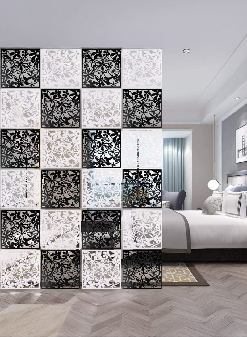 XiuWoo 24 Pcs Hanging Room Divider, PVC Panels Screen, Room Divider, Home Decora Board for Decorating Living Room, Dining Room, Sitting Room, Office, Restaurant Decoration - Image 1