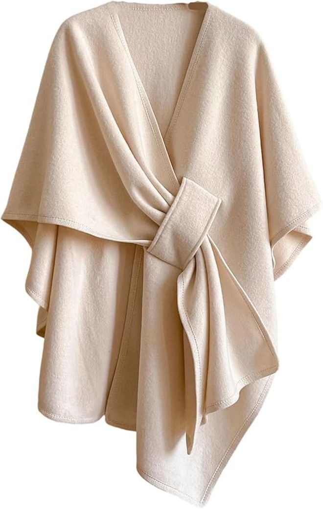 Beige Water Resistant Travel Scarf Lightweight Thermal Shawl Wrap For All Season - Image 1