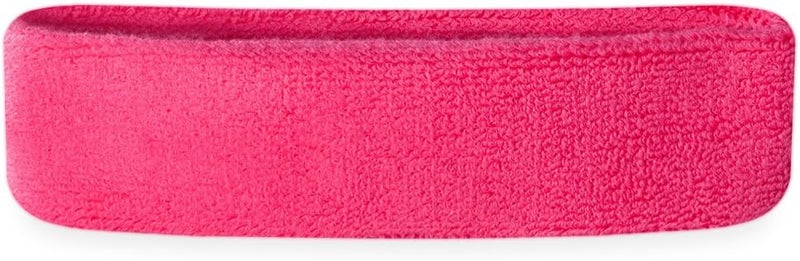 Suddora Workout Headband for Men and Women, Moisture-Wicking Athletic Sweatband, Lightweight Cotton Terry Cloth Bands for Basketball, Tennis, Football, Gym, Running, Cosplay & Costumes - Image 1