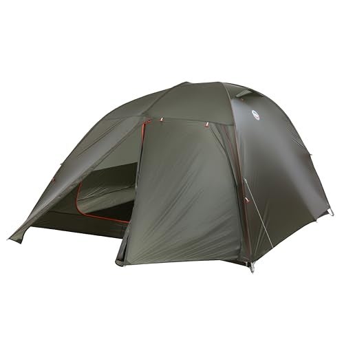 Big Agnes Copper Spur UL Backpacking Tent For Camping 3 Season Ultralight Waterproof Anodized Poles Lichen Green 4 Person - Image 1