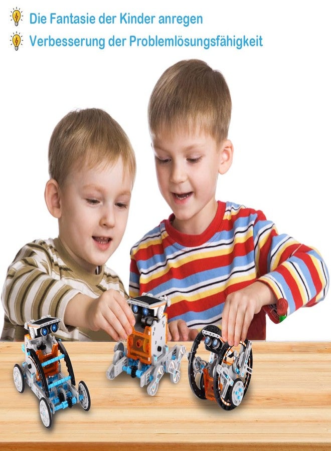 ACELIFE STEM Solar Robot Toy 12-in-1 Educational Science Kit DIY Building Toy Construction Engineering Set for Kids Age 8-12 Boys & Girls Birthday, Solar Powered Toy-Grey - Image 4