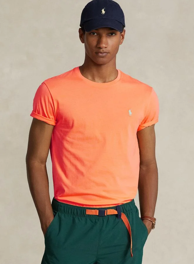 POLO RALPH LAUREN Custom Slim Fit Jersey Crewneck T-Shirt