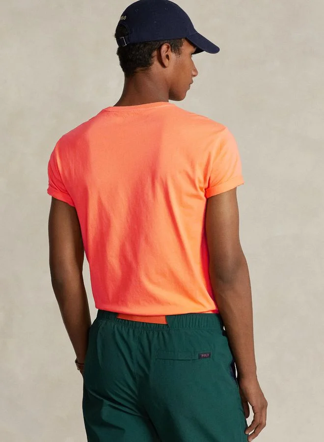 POLO RALPH LAUREN Custom Slim Fit Jersey Crewneck T-Shirt