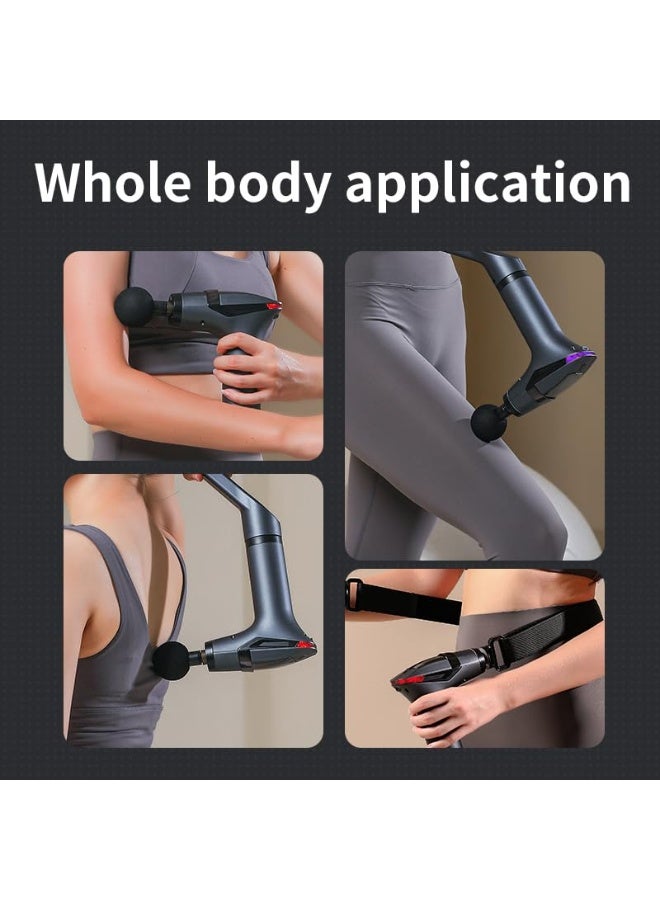 BlueFire Separable Vibrating Massage Gun | Deep Tissue Percussion Massager for Neck, Shoulder, Back & Full Body Pain Relief | 12 Speed Levels, Portable Detachable Handle, Long-Lasting 1500mAh Battery for Men & Women | Professional Muscle Recovery & Relaxation Tool - Image 3