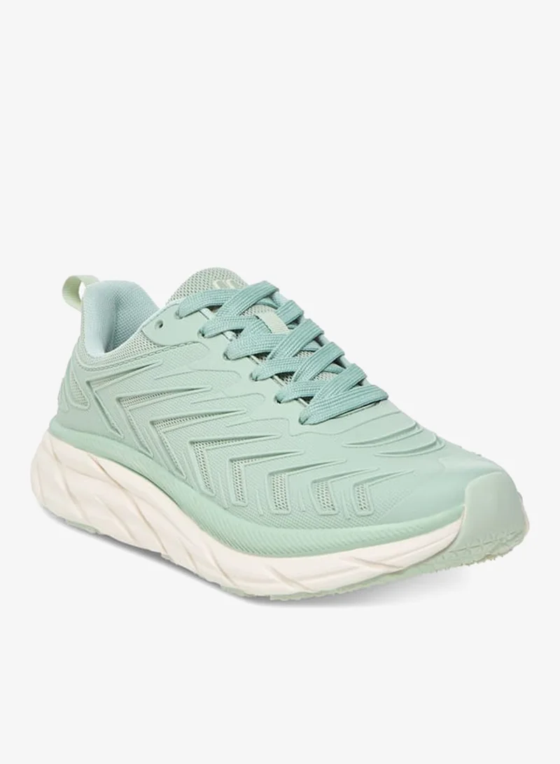 Kappa Womens Panelled Lace-Up Sports Shoes with Pull Tab