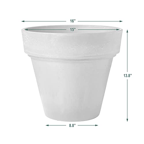 PSW Pot Collection PSW Arcadia Garden Products OT41C Traditional Pot, 16 by 13.5-Inch, Chocolate - Image 4