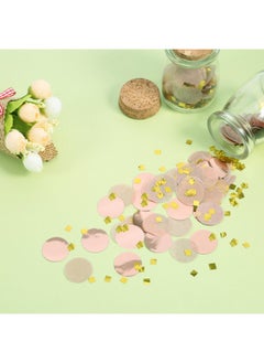 TecUnite TecUnite Round Tissue Paper Table Confetti Dots for Wedding Birthday Party Decoration, 1.76 oz(Rose Gold Confetti,2.5 cm)  - Image 4