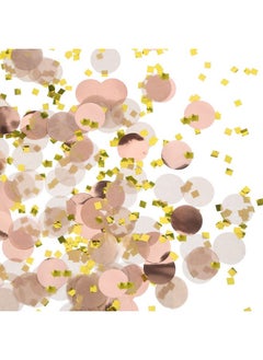 TecUnite TecUnite Round Tissue Paper Table Confetti Dots for Wedding Birthday Party Decoration, 1.76 oz(Rose Gold Confetti,2.5 cm)  - Image 3