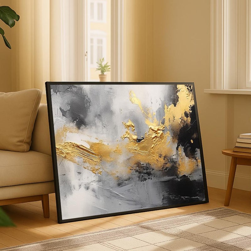 Marktna Canvas painting with a fine art design and a hollow frame, measuring (90×60), one piece - Image 3