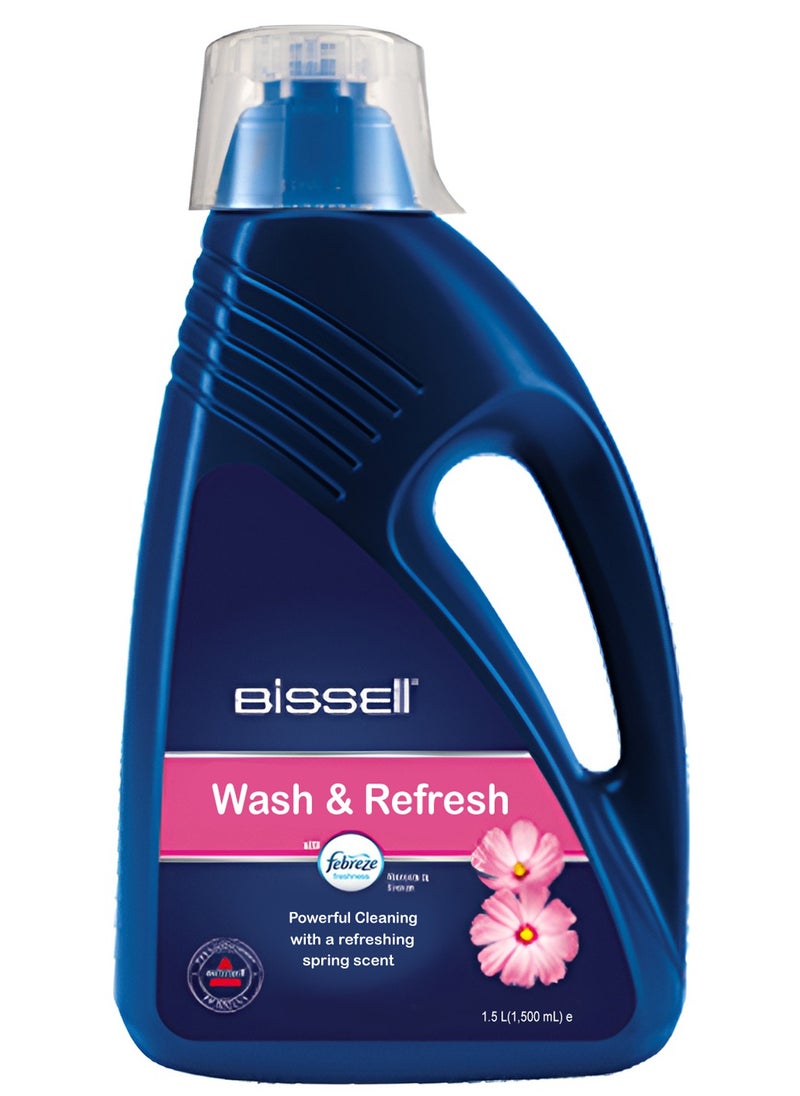 Wash and Refresh Blossom and Breeze Febreze Shampoo For Use With All Leading Upright Carpet Cleaners 1.5L