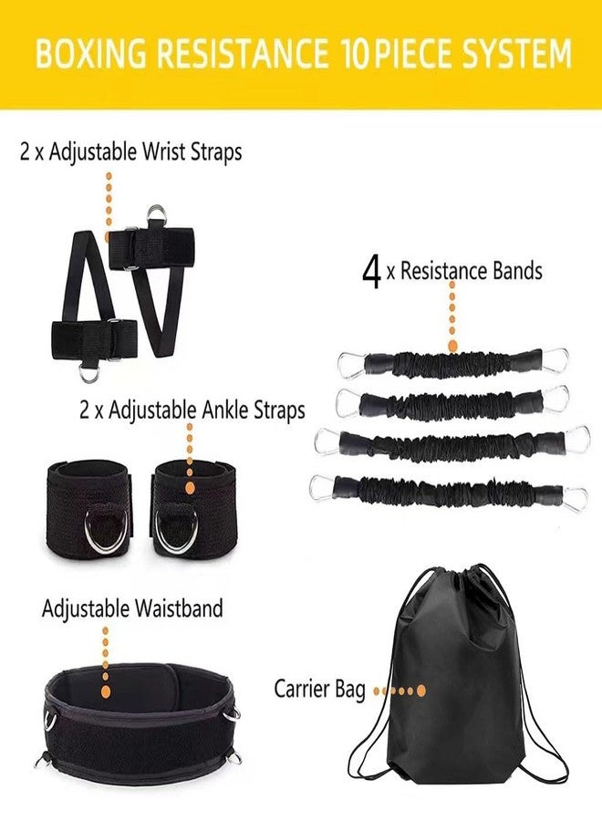 OYINDIZ Boxing Resistance Bands, Leg Strength and Agility Speed Trainer Exercise Full Body Physical Workout Power Punch Pro for MMA, Volleyball Basketball Football Training Equipment - Image 2