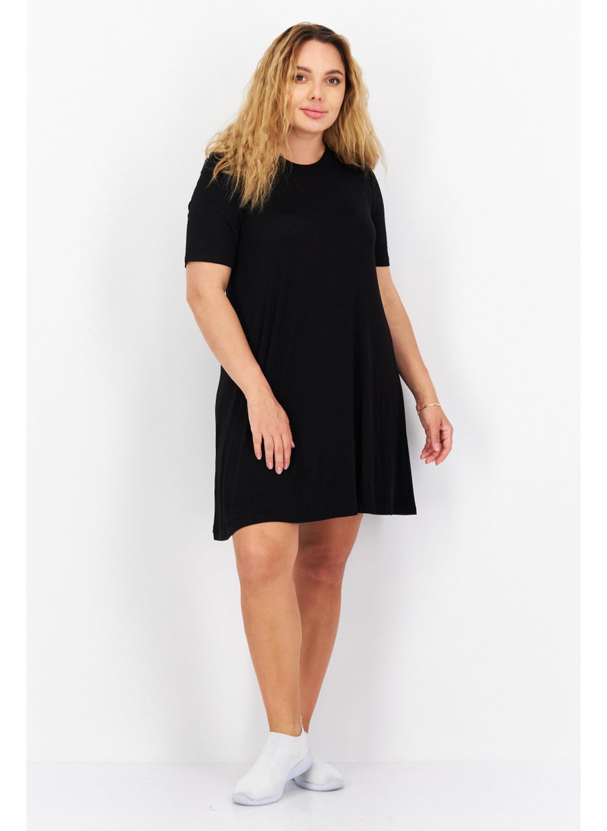 Bcbg - Women Plain Mini Dress, Black - Image 1