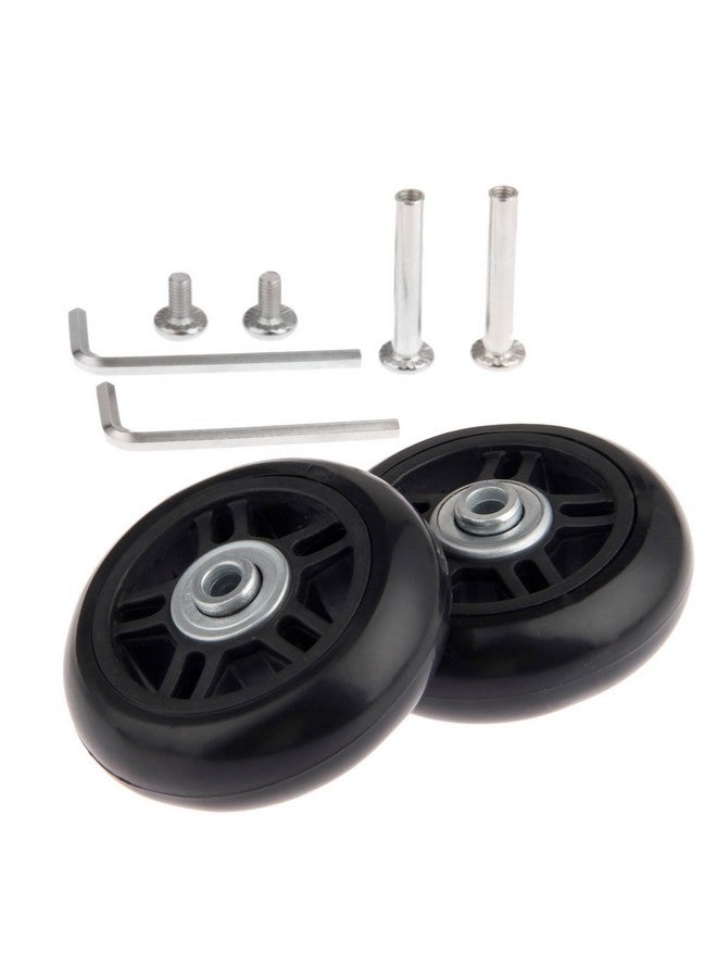 متسونينغ عجلات بديلة لحقائب السفر من Mtsooning، طقم إصلاح عجلات حقائب السفر، عجلات دوارة مطاطية مقاس 70×22 مم مع محامل - Image 1