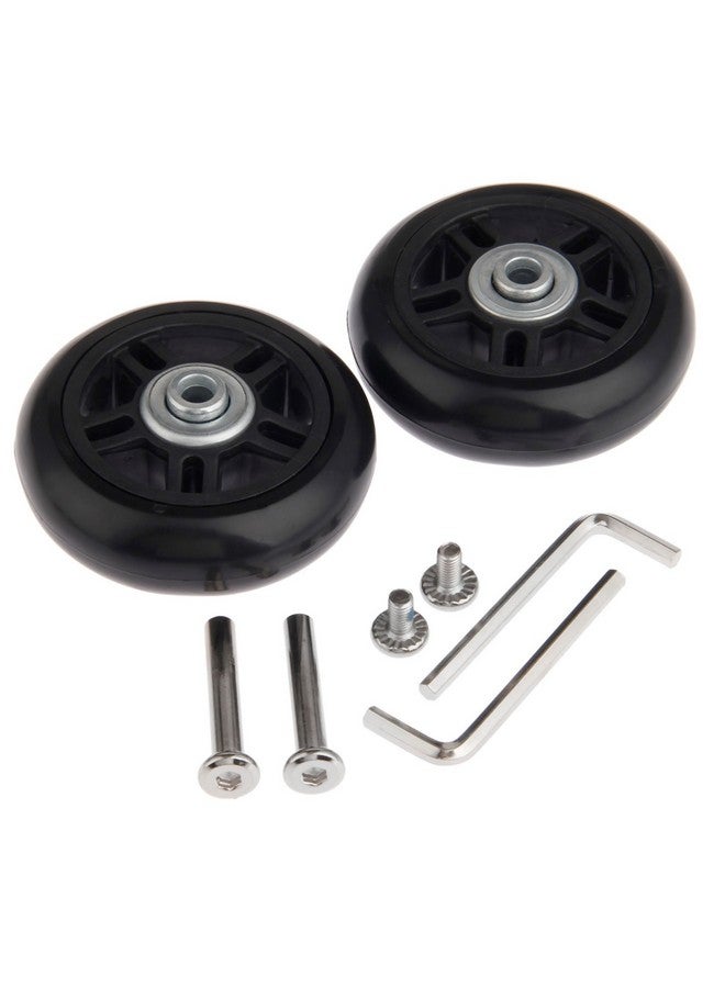 متسونينغ عجلات بديلة لحقائب السفر من Mtsooning، طقم إصلاح عجلات حقائب السفر، عجلات دوارة مطاطية مقاس 70×22 مم مع محامل - Image 5