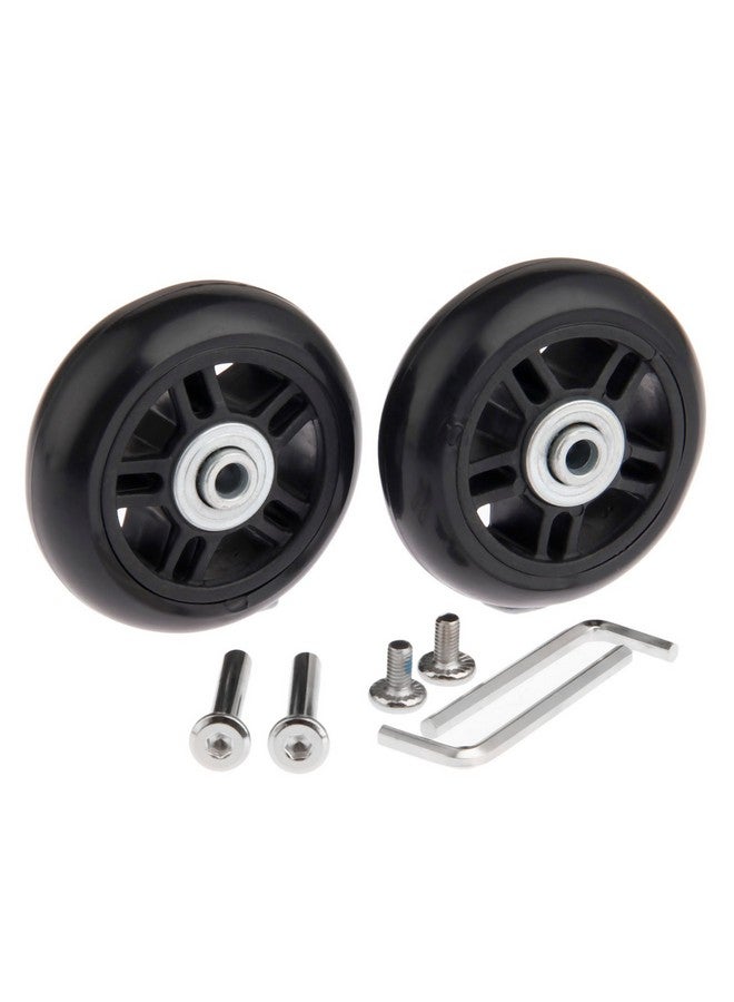 متسونينغ عجلات بديلة لحقائب السفر من Mtsooning، طقم إصلاح عجلات حقائب السفر، عجلات دوارة مطاطية مقاس 70×22 مم مع محامل - Image 4