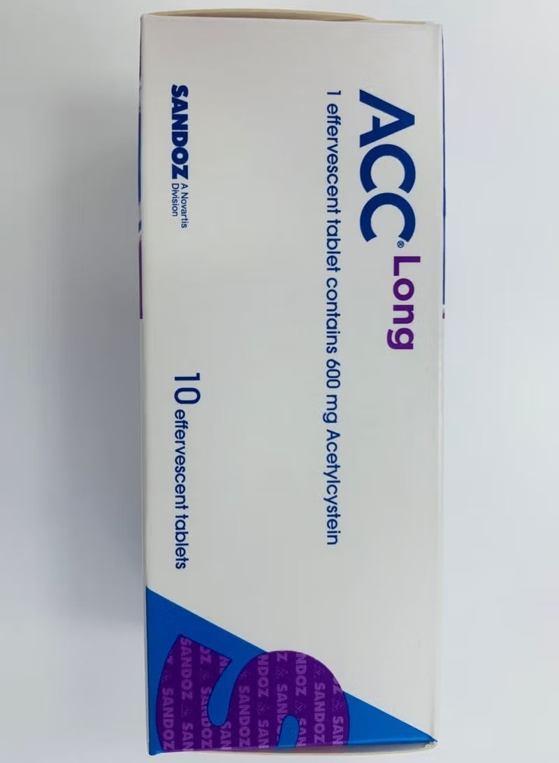 Sandoz أقراص ACC Long الفوارة 600 ملغ 10 حبة - Image 2