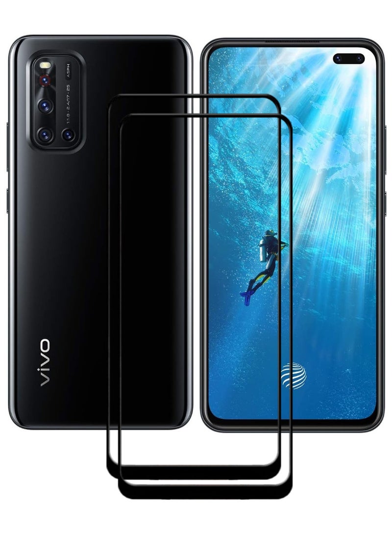 ACLIX 2 Pieces Antistatic ESD Dustproof Premium Quality High Definition Tempered Glass Screen Protector Designed For vivo V19 - Image 1