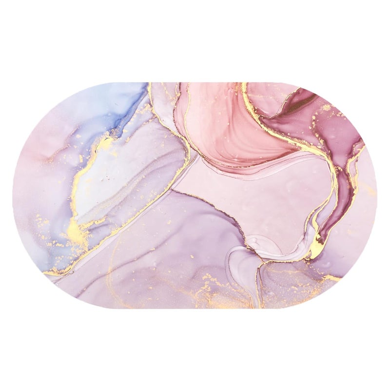 UMAI Polyester Rubber Bathroom Mat (40 * 60cm) Bath Mat | Anti Skid Mat for Bathroom Floor | Bathroom Accessories | Bathroom Mats Water Soak | Non Slip Mat for Bathroom | Floor Mat (Multicolour) - Image 3