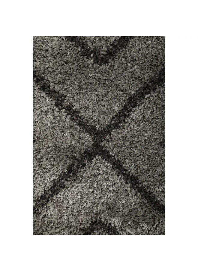 دواسة باب بولي بروبلين اشلي شاج النساجون الشرقيون، 50×80 سم - اسود رمادي - Image 3