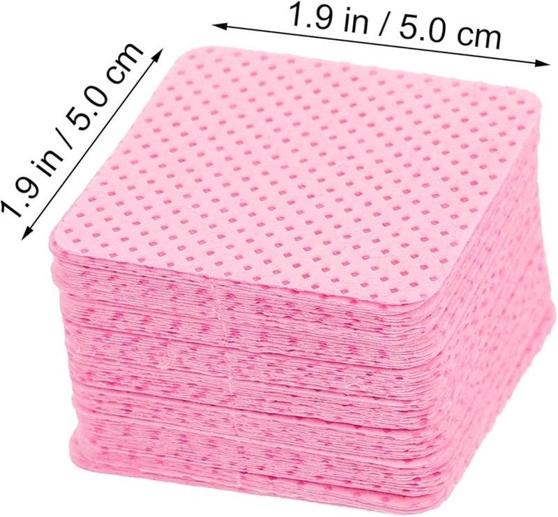 400 قطعة مناديل غراء لاصق للرموش بألوان متنوعة للاستخدام في الصالون والمنزل، ناعمة ولا تترك بقايا - Image 3