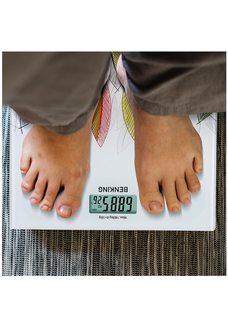 BENKING Digital Display Food Scale Weighs Up To 180 Kg LCD Display With Armoured Glass Rechargeable Battery - Image 3